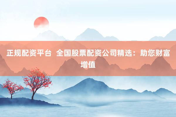 正规配资平台  全国股票配资公司精选：助您财富增值
