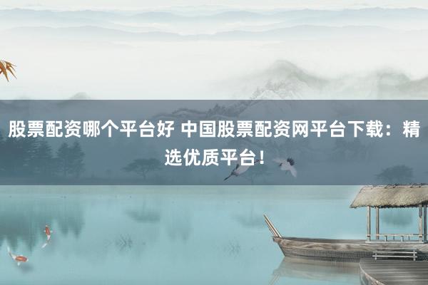 股票配资哪个平台好 中国股票配资网平台下载：精选优质平台！