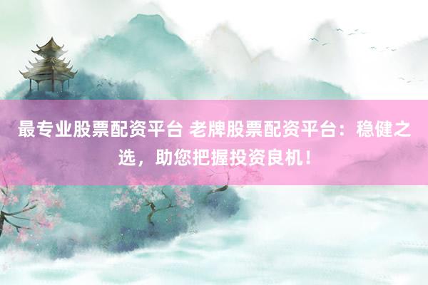最专业股票配资平台 老牌股票配资平台：稳健之选，助您把握投资良机！